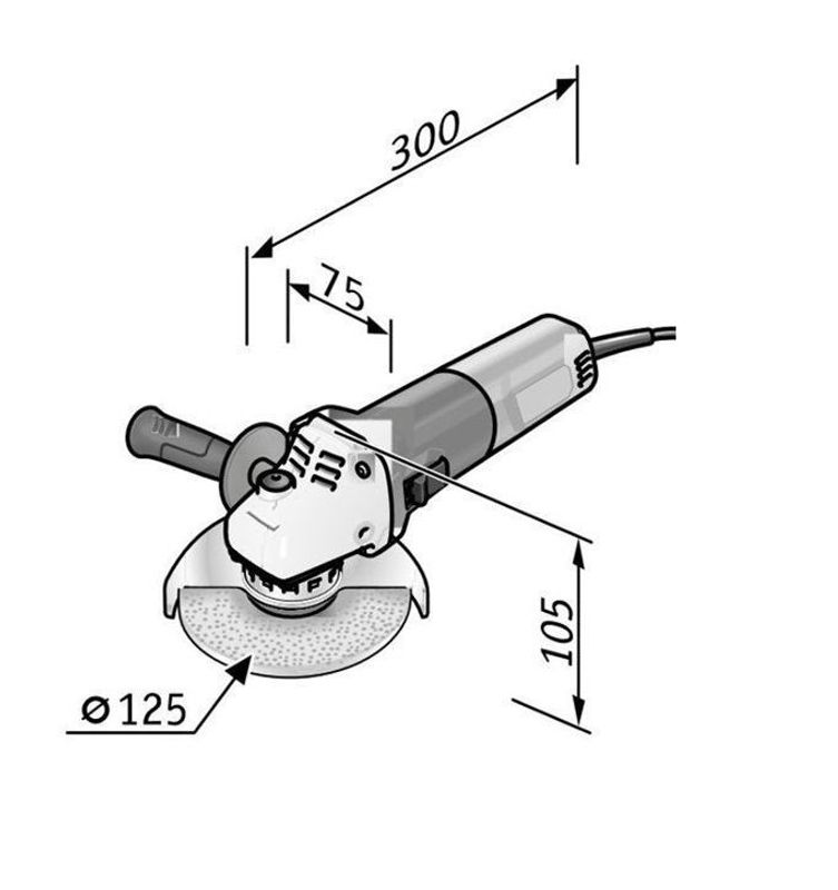 Flex Vinkelslip LE9-11 125 L-boxx