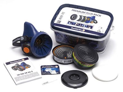 Sundström Premium Plus Pack Halvmask + Partikel-/Gasfilter