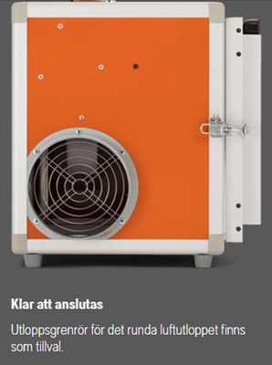 Husqvarna A1000 Luftrenare 1000m3/h, förfilter+H13