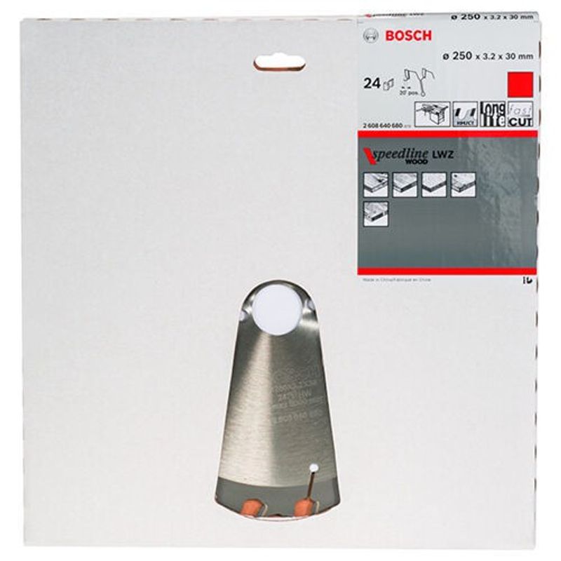 Bosch Sågklinga 250x30mm 24T SPEEDLINE WOOD