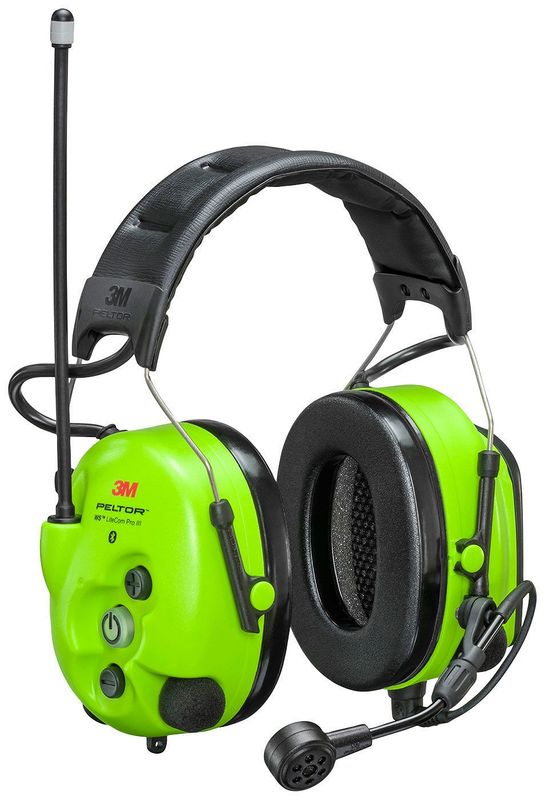 Peltor WS LiteCom III Hi-Viz Hörselkåpa Hjässbygel MT73H7A4D10EU