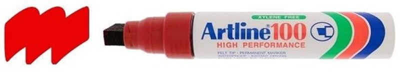 Artline Märkpenna 100 Röd SB-Pack