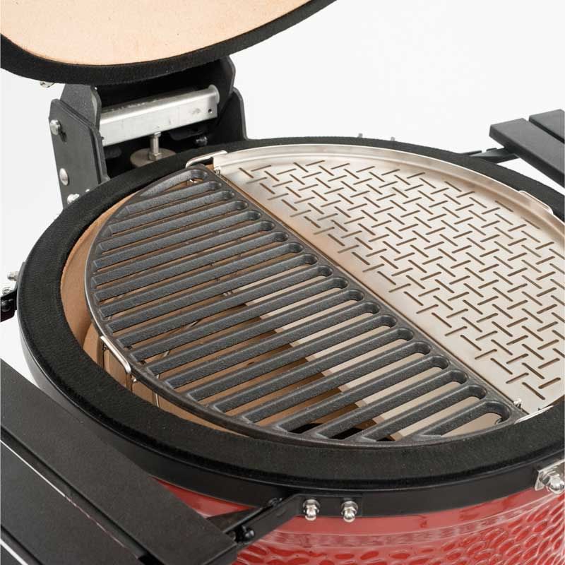 Kamado Joe Halvmåneformat gjutjärnsgaller för Big Joe