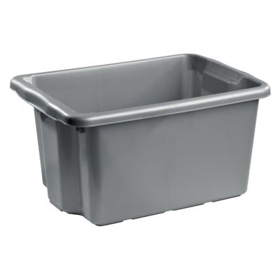 Nordiska Plast Förvaringsbox 33L Silver 7400 NPL