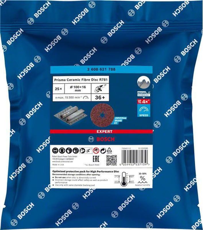 Bosch Expert R781 Prisma Ceramic fiberrondell 100mm 16mm