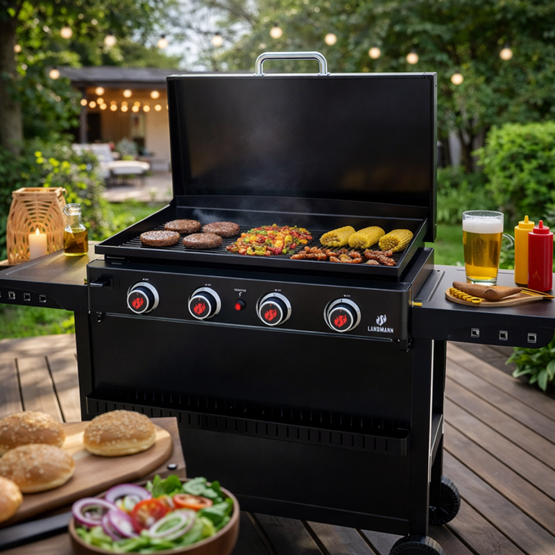 Landmann Plancha 4.0 stekhäll 4 brännare 10 kW tabletop