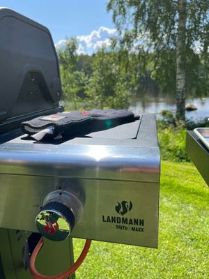 Landmann grillhandskar värmetåliga med silikonmönster EN 407