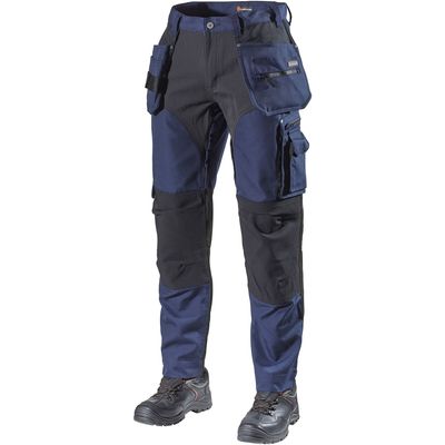 L.Brador Hantverkarbyxa 1042PB Stretch Marinblå D96