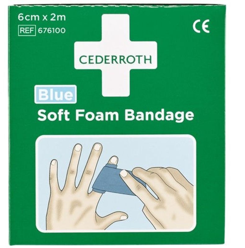 Soft Foam Bandage Cederroth 676100 2 ask/fp Blue