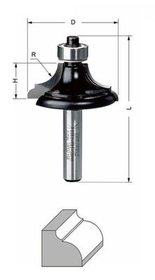 Delver Kantprofilfräs R4.8 31.8x14.3x57 S=8