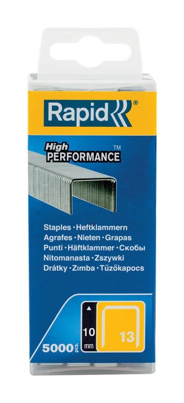 Rapid 13/10 Fintrådsklammer – 10mm, 5000st, Skonsam Häftning