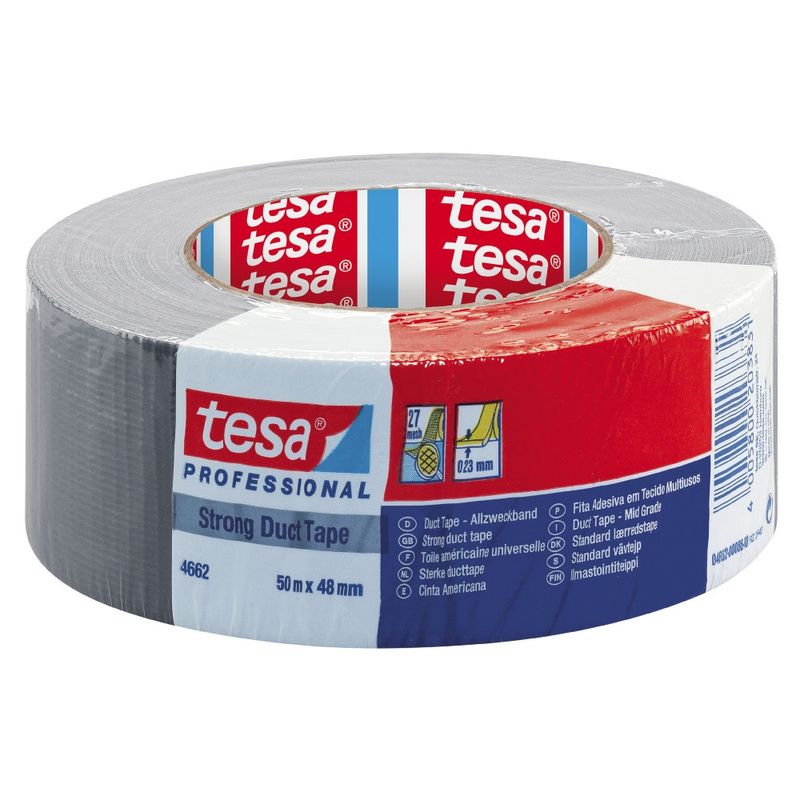 Tesa 4662 Silvertejp/Vävtejp 48mm x 50m