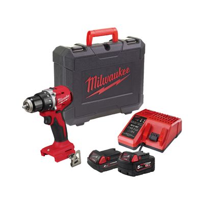 Milwaukee M18 BLDDRC-522C Borrskruvdragare 18V (1x5,0Ah + 1x2,0Ah)