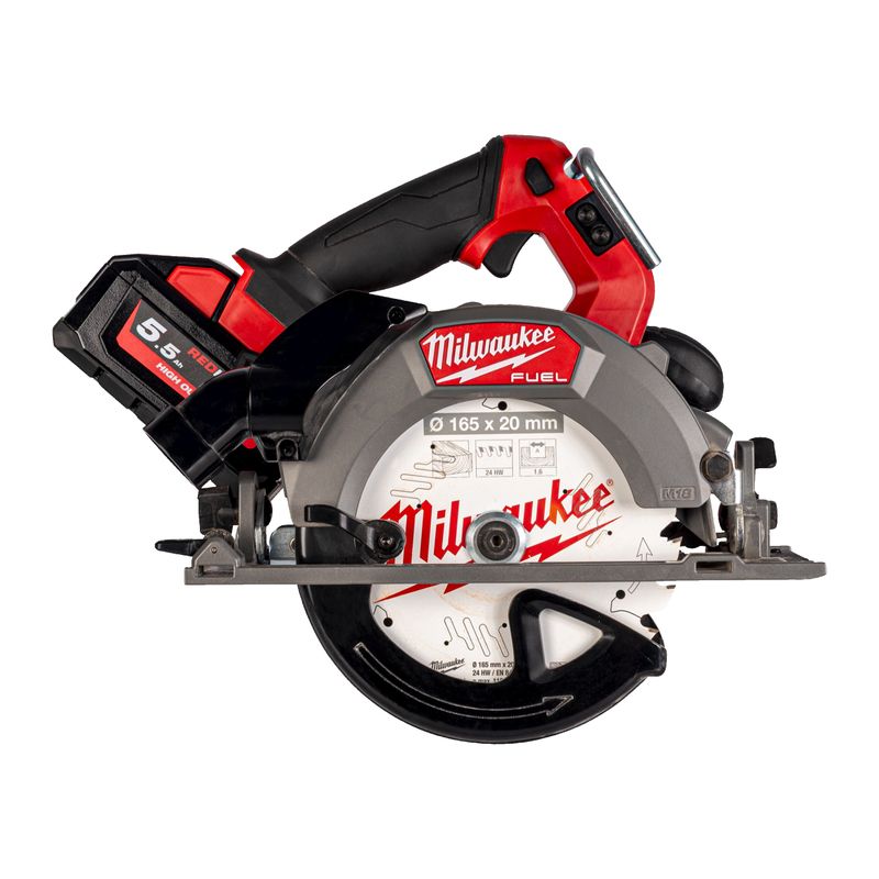 Milwaukee M18 FCSDC165-552C Cirkelsåg 165 mm 18V (2x5,5Ah)