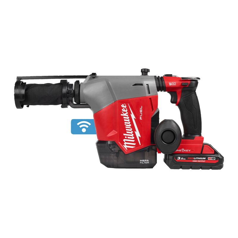 Milwaukee M18 FHAFOH16-302X Borrhammare SDS-Plus 18V med dammutsug (2x3,0Ah)