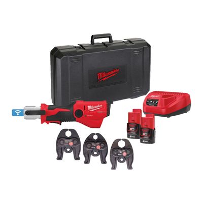 Milwaukee M12 ONEHPT-202C M-SET Pressverktyg 12V med M-backar (2x2,0Ah)