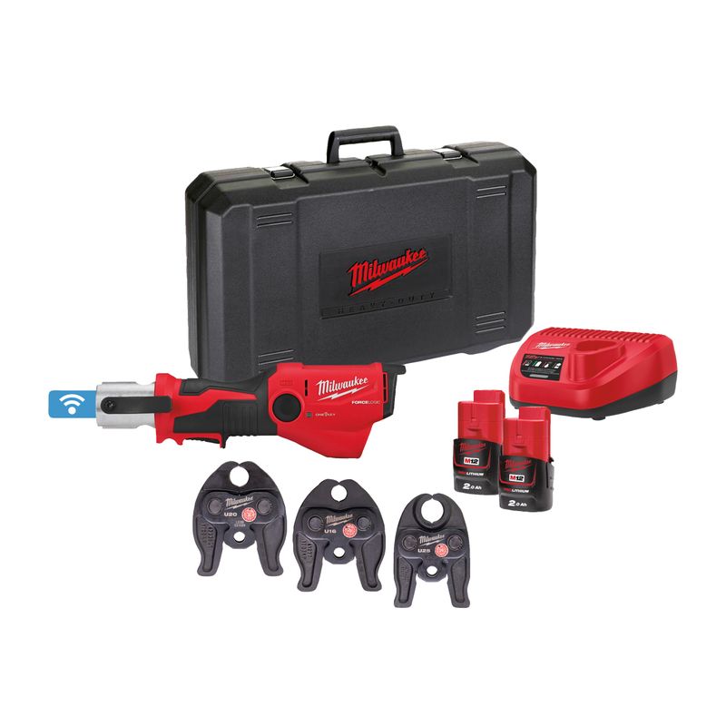 Milwaukee M12 ONEHPT-202C U-Set Pressverktyg 12V ONE-KEY (2x2,0Ah)