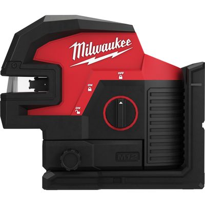 Milwaukee M12 CLL4P-0C Krysslaser grön med 4 lodpunkter 12V (utan batteri)