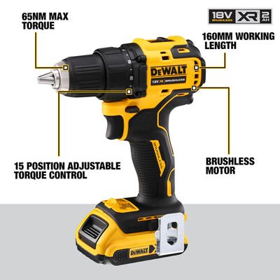 DeWalt DCD708P2T Borr-/Skruvdragare 18V XR (2x5,0ah)