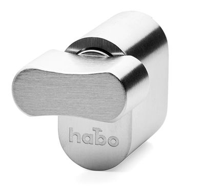 Habo Knappcylinder 65541 Borstad krom SB