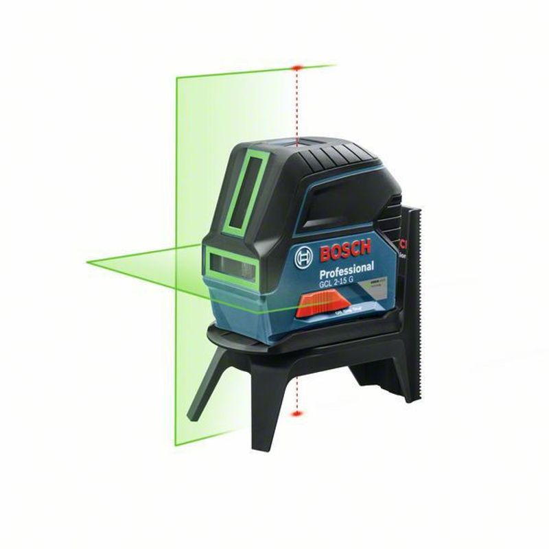 Bosch GCL 2-15 G +RM1+BM3 Kors-/Linjelaser Grön (Inkl väska)