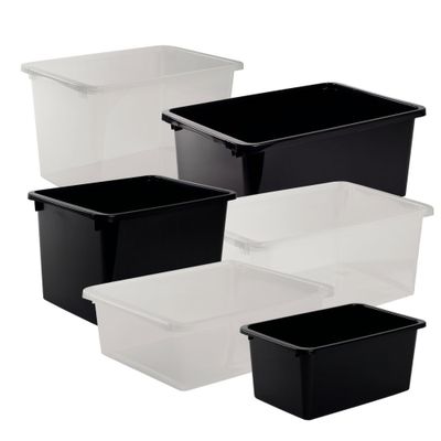 Nordiska Plast Förvaringsbox Store It 5-60L Svart/Transparent