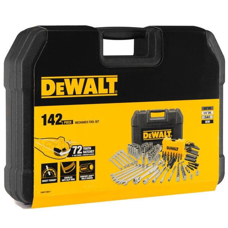 DeWalt DWMT73802-1 Hylsnyckelsats 1/4" 3/8" 142-delar