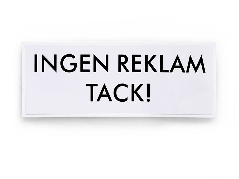 Habo Dekal 796 Ingen reklam Vit SB