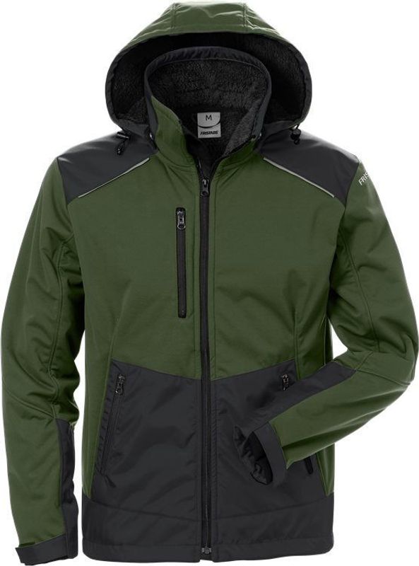Fristads Softshell vinterjacka stretch 4060 CFJ Militärgrön/Svart L