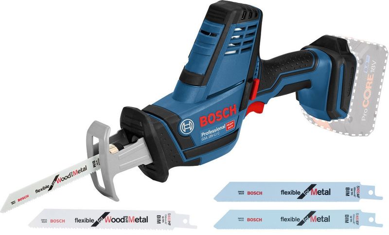Bosch GSA 18 V-LI C Tigersåg 18V L-BOXX (Utan batterier)