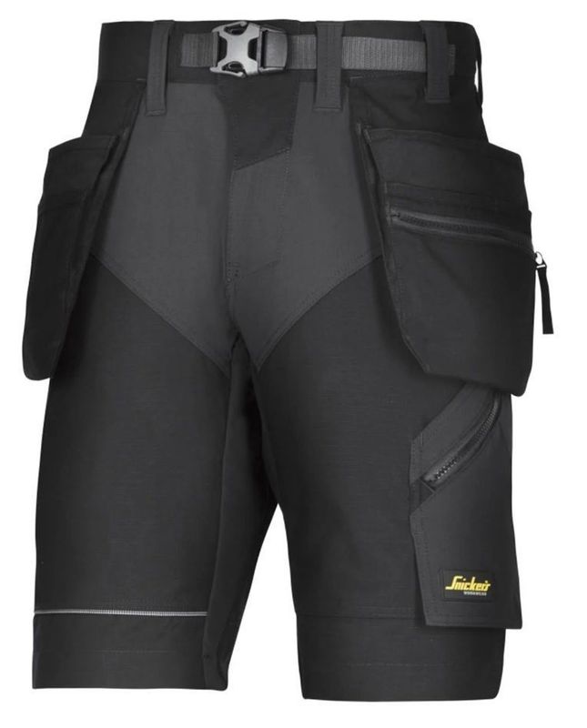 Snickers Arbetsshorts FlexiWork HF Svart Stl 62