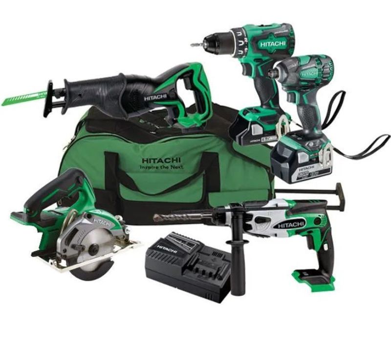Hitachi Verktygspaket 18V 5 Maskiner