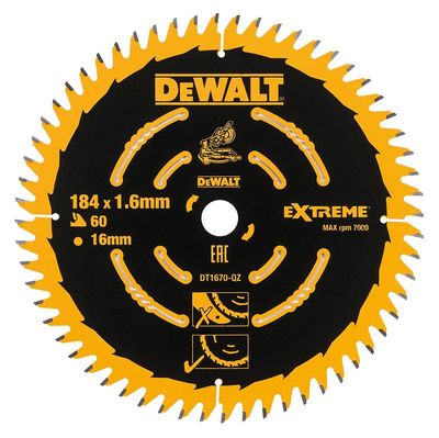 DeWalt DT1670 Sågklinga 184x16mm 60T