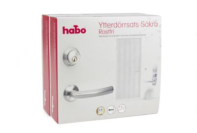 Habo Ytterdörrsats Säkra Exkl Låshus RF LL