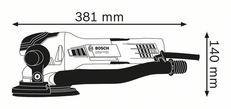 Bosch GET 75-150 Excenterslip 750W 150mm