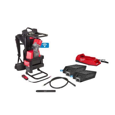 Milwaukee MXF CVBPKIT-602 Betongvibrator ryggburen MX FUEL med stav 2 m (2x6,0Ah)