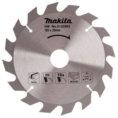 Makita D-03903 Sågklinga 185x30x2mm 16T Trä
