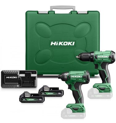 HiKOKI KC18DA Combokit 18V DV18DA+WH18DA (2x2,0ah)