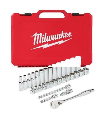 Milwaukee Hylsnyckelsats 3/8" (32-delar)
