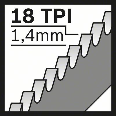 Bosch 2608649000 Bandsågblad 18TPI för GCB 18 2-P 733mm