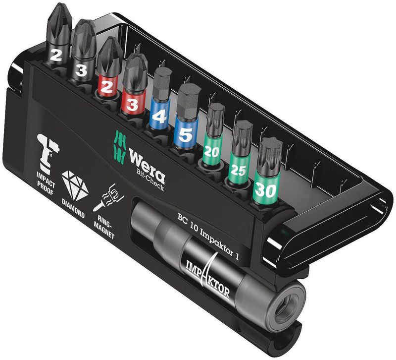 Wera Bitssats Bit-Check 10 Impaktor