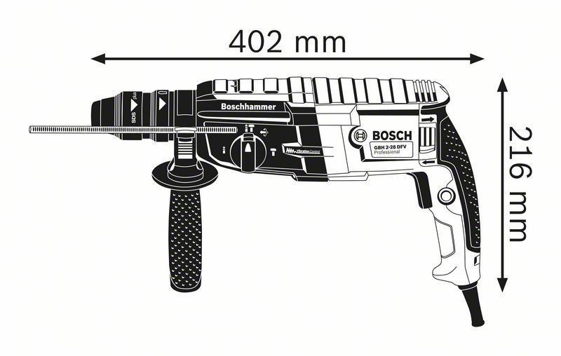 Bosch GBH 2-28 F Borrhammare SDS+ 3,2J