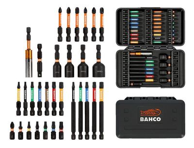 Bahco 66IM/40C-1 Krafttorsionsbitsats 40 delar – Phillips, Pozidriv, Torx, Sexkant