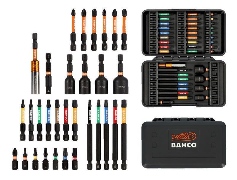 Bahco 66IM/40C-1 Krafttorsionsbitsats 40 delar – Phillips, Pozidriv, Torx, Sexkant