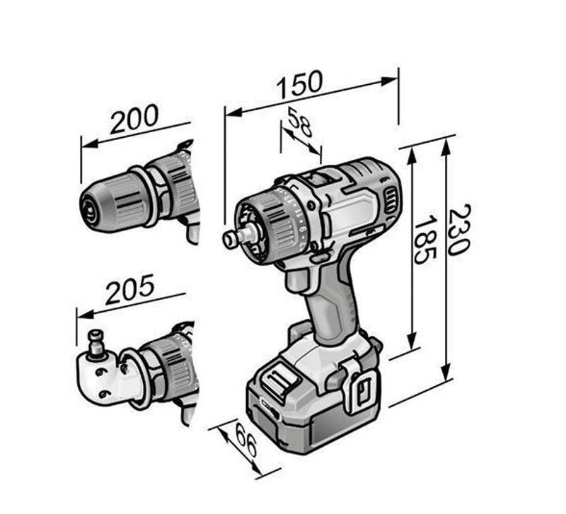 Flex Borrskruvdragare DD2G 10.8-EC Set