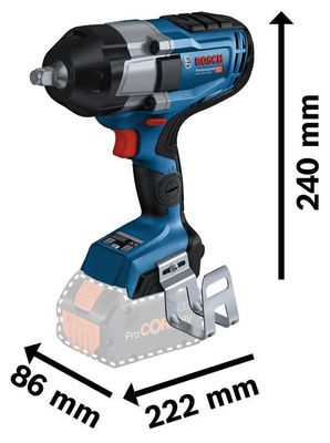 Bosch GDS 18V-1000 C Mutterdragare 18V 1/2" BITURBO (utan batteri)