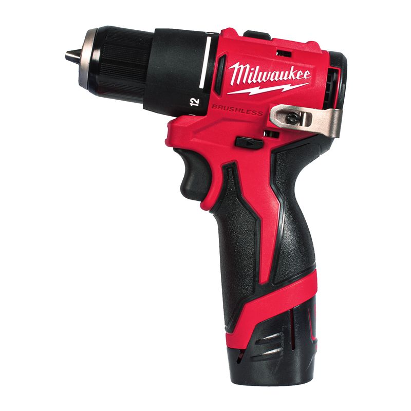 Milwaukee M12 BLPDRC-202C Slagborrmaskin 12V (2x2,0ah)