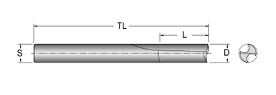 Cobolt Notfräs D=6 L=25 TL=64 S=6