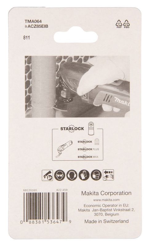 Makita B-64973 Multiblad STARLOCK - Segmentblad, 85 mm i diameter