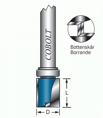 Cobolt Mallfräs D=12 L=15 TL=63
